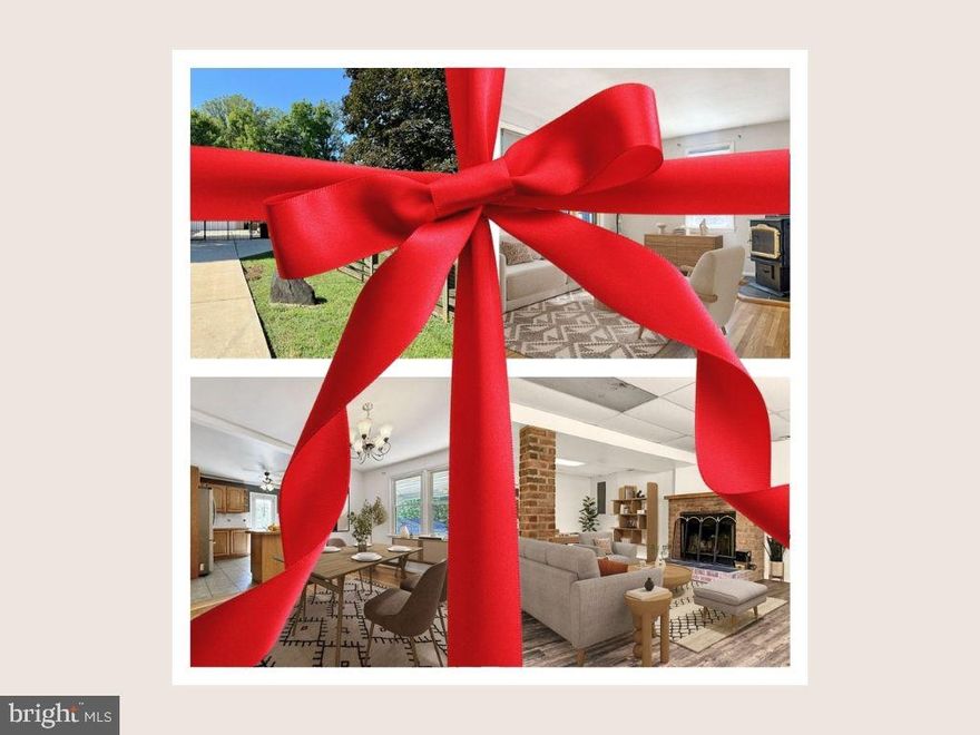 PRIVATE PERRY HALL RETREAT ON OVER AN ACRE BACKING TO GUNPOWDER FALLS! Tucked in a wooded setting, this value-packed home is MOVE-IN READY with room to personalize. Includes 3 BEDROOMS, 2 FULL BATHS, UPDATED APPLIANCES, and a COZY WOOD-BURNING FIREPLACE. Freshly POWER WASHED and PAINTED. Enjoy an OVERSIZED 2-CAR GARAGE, PARKING FOR 10+ VEHICLES, FULLY FENCED YARD, REAR PATIO, COVERED FRONT PORCH, and BONUS STORAGE SHED. CENTRAL AIR INSTALLED IN 2025. Want to make updates and add your personalized touches? A renovation loan could be the perfect tool to unlock this home's full potential—ask your REALTOR or LENDER for details. Minutes to parks, shopping, and commuter routes. A rare Perry Hall opportunity with space, privacy, on a dead end street!