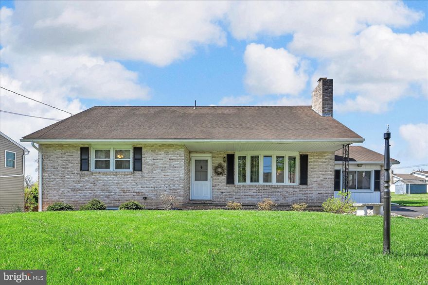 Custom 1.5-story brick home with nearly 2,000 sq. ft. of finished living space, featuring beautiful wood flooring throughout most of the home. Eat-in kitchen with custom cabinetry, appliances and French patio doors to a large deck. Living room with bow window and wood-burning fireplace. Four bedrooms, two full baths, and a first-floor half bath. First-floor laundry.
Full basement with Bilco door provides additional storage and exterior access. Additional features include insulated windows and a macadam driveway. Spacious backyard with garden potential. Well-maintained and in move-in condition. Convenient location with easy access to PA Route 272, US Route 222, and the Pennsylvania Turnpike.