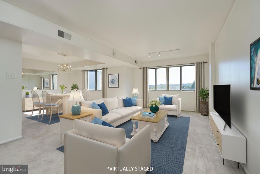 Bright and spacious, this one bedroom condo is centrally located near 395, 495, Van Dorn Metro, shopping, and restaurants. All utilities included in rent - just pay for tv/internet! Freshly painted throughout, the huge living area will easily accommodate a home office / desk area. Bedroom fits a King bed and you'll love the large walk-in closet.  Secure building offers fitness center, outdoor pool, front desk/management. Easy parking. Walk to local parks, library, Holmes Run Trail, community gardens. Terrific value for the amount of space! Sorry, no pets.