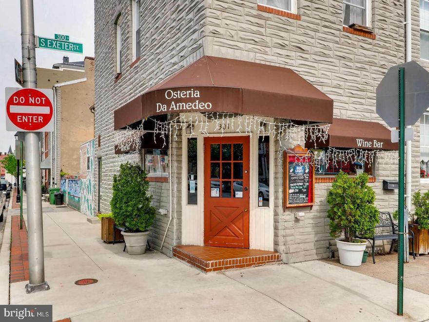 Osteria Da Amedeo, a well-established and thriving wine bar in the heart of Little Italy, is now available for sale. The current owner is retiring.
The sale includes the property, a valuable 6-day liquor license (beer, wine, and liquor), as well as all fixtures, equipment, and inventory needed to operate seamlessly.
The space includes a recently remodeled second-floor area featuring a walk-in shower and bathroom, and the third floor with 2 big rooms. It can be used as bedrooms or offices. ideal for the next owner to add their personal touch.

This is a rare opportunity to take over an established, profitable business in a prime location, with everything you need to succeed in place. Whether you're an experienced restaurateur or a new entrepreneur ready to make your mark, this is your chance to own a piece of Little Italy's vibrant dining scene.