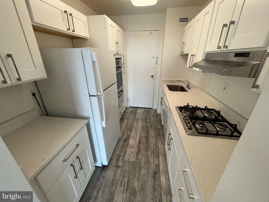 This amazing home features 2 beds and two refinished baths and ALL UTILITIES INCLUDED! Indoor parking is available for a fee. The kitchen, carpet, and paint are all new!  The current tenant is moving at the end of July. The building is perfectly located within a quick walk to the metro, a short drive to NIH, 495, 270 and so much more!  Call now for more details or to schedule a showing!