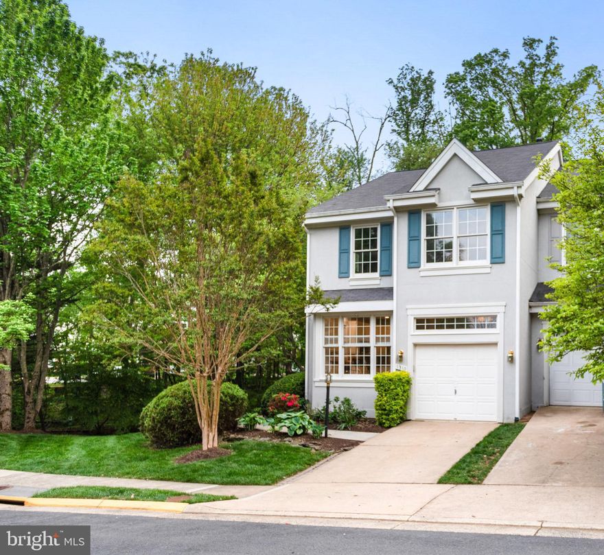 Welcome home to this beautiful end unit townhome,  situated on a premium lot, adjacent to trees that boosts privacy!  Situated in North Reston at the end of a cul-de-sac, and  features 4 spacious bedrooms and 3.5 baths.  Enjoy over 2,600 sq. ft of living space that offers an abundance of natural light throughout and the primary bedroom has high ceilings, which provides a sense of openness.  The main living room area walks out to the spacious deck and spiral stair down to the lower level where you can directly access the walkout basement recreation room and bonus bedroom.  Direct access to the garage, which has additional space for storage and there is a great amount of storage on each level throughout the home.  Access to North Hills Community Tennis and Pool and also Reston walking trails. Minutes from North Point Village, Reston Town Center, Silver Line Metro Station, Route 7, Dulles Access Road and Dulles Airport.