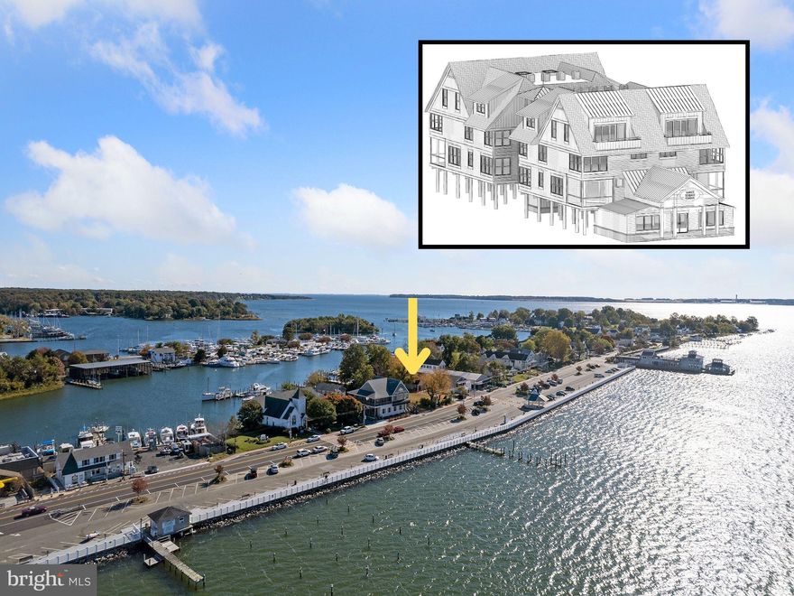 INVEST OR RESELL EIGHT (8) UNIT RESI CONDOS + COMMERCIAL STOREFRONT  WATERFRONT BUILDING OPPORTUNITY IN SOLOMONS ISLAND MIXED USE (C1) ZONE.  Patuxent River views, also The Narrows on Back Creek deep water frontage with new bulkhead  and 1 of 2 piers built.  Buildings have covered parking -2 spots for each unit. Planning  Commission approved,  Replat approved, Site Plan can go to record with 10 TDRs. SWM plan and specs available, various professionals who have worked the project thus far are eager to continue for seamless support.