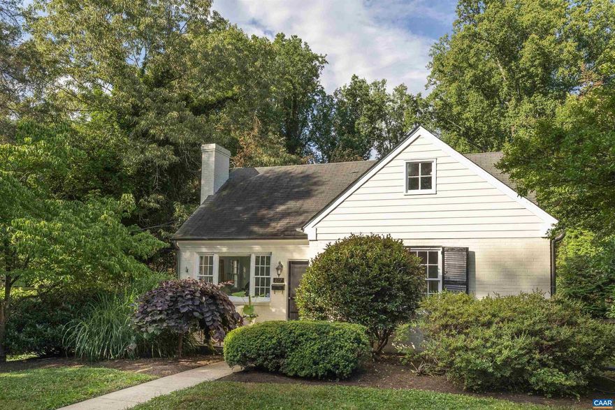 Charming Cape Cod on over half an acre, one of the best lots in in Rugby Hills! Enjoy the convenience of city living on this quiet street, tucked away just a 5 minute walk from Greenleaf Park. Home features newly updated bathrooms and light fixtures, beautifully refinished hardwood floors, a brand new deck and fresh paint throughout. The updated kitchen features stone counters, white cabinets and new stainless appliances with a great breakfast area which looks out to the large deck and huge backyard. A perfect home for hosting friends and family with huge outdoor spaces included a 500 square foot stone patio with custom outdoor fireplace and a fully fenced backyard with chicken coop! Upstairs offers two bedrooms with generous storage and a newly updated full bath. Perfectly turnkey and ready for new owners to enjoy as is, or add on to.,Painted Cabinets,Exterior Fireplace,Fireplace in Living Room