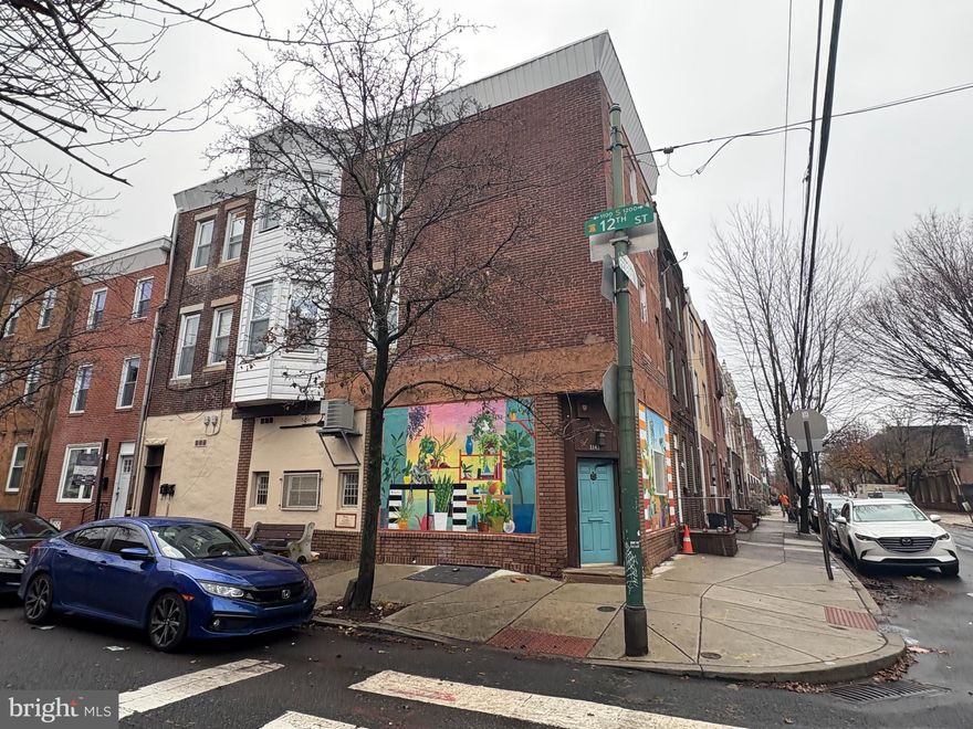 This versatile commercial mixed-use property, located in the highly desirable Passyunk Square neighborhood, offers a fantastic opportunity for investors or entrepreneurs. The property features two 2-bedroom apartments and commercial first floor space set us as a two bedroom apartment.   Whether you envision a restaurant, daycare center, office, or even converting the commercial area into an additional apartment to create a triplex, the possibilities are vast.

The property includes three new hot water heaters, three electric meters, and three gas meters, ensuring efficient utility management. Additionally, there is easy access to the roof from the third floor, providing a great opportunity to create a rooftop deck with beautiful views of the city (pending permits).

With its prime location in a vibrant neighborhood, this property presents an excellent chance to generate income and create a unique living and business space. For more information or to schedule a showing, please contact the listing agent.