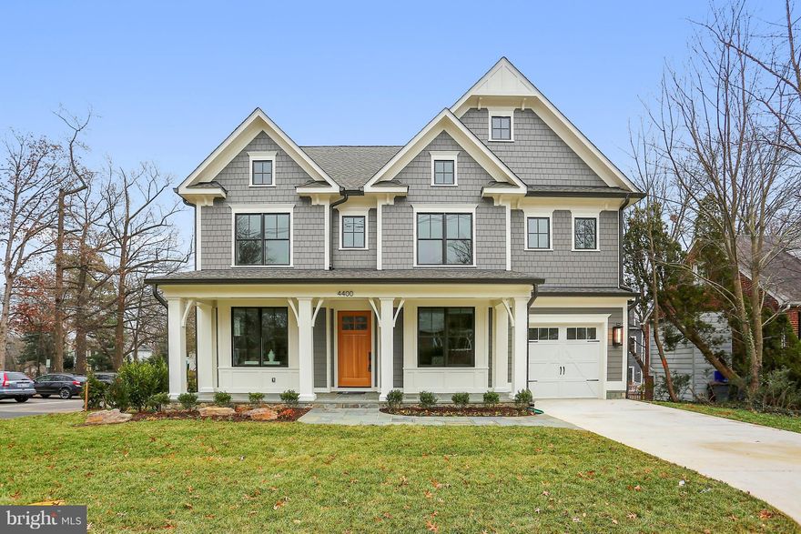 100% finished!! Amazing Arts & Crafts Colonial, built by award-winning Douglas Construction Group Homes (Best Green Builder-Bethesda Magazine) offers 4 fin levels, 6 Bedrooms, 5.5 Bath, Chefs Kitchen, FamilyRoom with Gas Fireplace, 1st floor Library & Mud Room, Owners' Suite with Walk-In Closets & Master Spa Bath, 2nd floor Homework/Study Room, finished Loft, finished lower level includes large Recreation Room, Exercise Room, 6th Bedroom & Full Bath. Across from the Park. Walking distance to everything Bethesda has to offer. House was listed  during Construction.