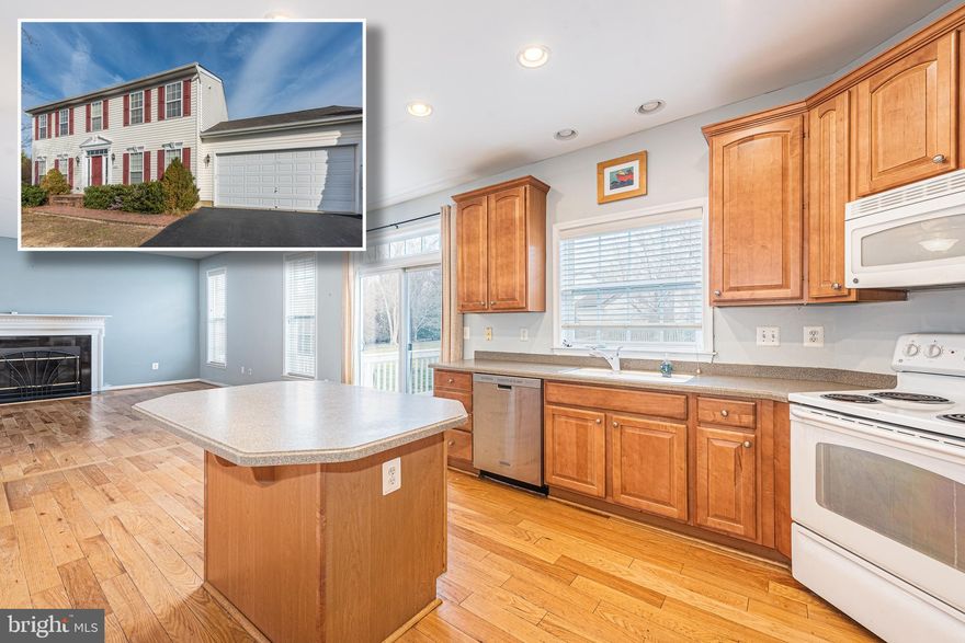 BEAUTIFUL AND BRIGHT COLONIAL ON A SPACIOUS LEVEL LOT WITH OVER 2,300 SQ. FT. OF LIVING SPACE!  Features include hardwood floors throughout the main level, a formal living room with built-in bookshelves, a separate dining room with a chair rail, an island kitchen with ample cabinet space which leads to the family room with a fireplace, main level half bath, upper level with a Primary bedroom suite with vaulted ceilings & a spa bath with a large soaking tub & separate shower, 3 additional bedrooms with a hall full bath and convenient bedroom level laundry, a full basement that is perfect for storage or can be finished to add more living space, a large deck overlooking the spacious level rear yard, and 2 car garage parking!  Sold As-Is & subject to Bankruptcy Court approval with a quick response