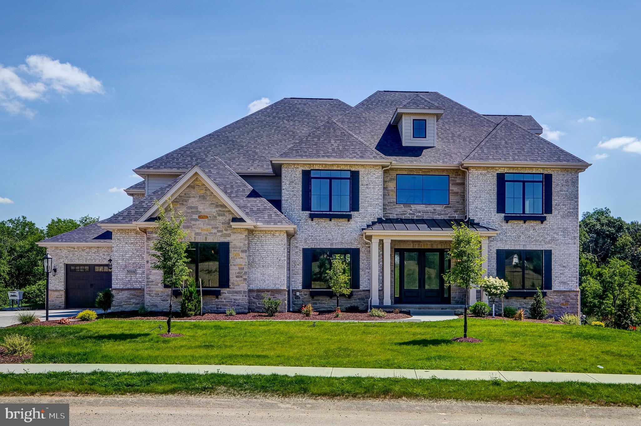 Introducing Briarwood, an exclusive enclave of four sprawling estate homes on private homesites, each over two acres. Design your dream home from one of our spacious floor plans offering modern must have features like main level guest suites, dramatic two story spaces, spacious mudrooms, second floor laundry rooms and expansive windows. With the Eddy Homes Design Advantage experience offering custom-curated design options with a complete selection of high-end finishes, these homes will truly make a statement. Nestled just a mile away, is Skippack Village with its array of boutique shopping, top-tier dining options, and lively activities, including popular First Fridays and Signature Skippack Days. The community's prime location ensures easy accessibility to major highways for easy access to Collegeville and Blue Bell. Even Center City Philadelphia is only 30 miles away. Enjoy the perfect blend of serene countryside living, sophistication and convenience.
Enter this luxurious, custom European style floor plan through a grand two-story foyer. The immense kitchen boasts two 10’ islands and opens up to a breakfast room filled with windows. The two-story great room complete with a window wall & floor-to-ceiling stone fireplace beams with natural light. The first floor is finished off by a study featuring a fireplace & built-ins, a spacious dining room & a guest suite. An oversized mudroom, conveniently situated off the 4-car split garage, features built-ins and a walk-in pantry. The second floor offers an enormous owner’s suite including a luxury spa-like bath boasting dual sinks, a free-standing soaking tub, and a massive shower. This suite also includes two giant walk-in closets, a secluded sitting room, and a balcony overlooking the backyard. Three more bedrooms finish off the second floor each adorned with it's own private bath. ** Pictures are of a previously built Eddy Homes Property.