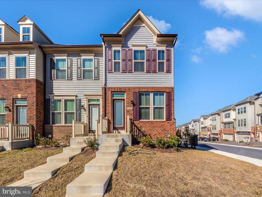 Looking for new construction but don’t have time to wait? Your opportunity is here! This end unit shines like new! Here you can indulge in the luxury of the highly sought-after Parkside Community. This stunning 3-level residence boasts high-end finishes throughout, truly an unparalleled opportunity for discerning buyers. The main level offers an open concept floorplan. You will have plenty of room to unwind or entertain with a spacious living area, powder room, and gourmet kitchen. The kitchen boasts quartz countertops, a charming breakfast bar, center island, gas range, and stainless steel appliances. From there you will find a separate dining area that leads to a large low-maintenance deck. Upstairs are two bedrooms, two bathrooms, and the convenience of upper level laundry. In addition to the secondary bedroom with its own private bath, you will find a lavish primary suite complete with a walk-in closet and en-suite bathroom. The lower level offers both function and comfort with a third bedroom, full bath, finished storage room, and a flex room ideal for recreation or a home office. The finished one car garage is complete with a private driveway, perfect for additional parking. This prime location provides convenient access to major commuter routes, Rt. 32, Rt. 175, I-295, I-95 and is within close proximity to BWI Airport, Baltimore, Annapolis, DC, the MARC train station, NASA, Fort Meade, NSA, Arundel Mills Mall, and a variety of shopping and restaurants. Come explore the wealth of amenities the Parkside Community has to offer and more.   Photos coming soon!