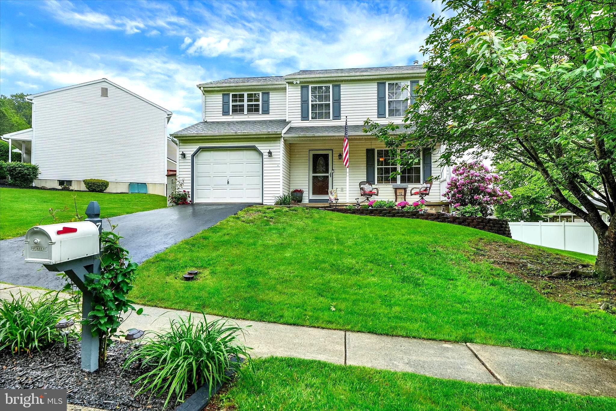 Welcome to 77 Patterson Drive—a beautifully maintained home nestled in a quiet Robesonia neighborhood, offering gorgeous updates, thoughtful design, and wonderful outdoor space.
Start your visit on the spacious front porch, perfect for a morning coffee or evening unwind. Step inside and you’re greeted by a bright, open living room filled with natural light. Just beyond, a dedicated dining area flows seamlessly into the stunningly updated kitchen—featuring quartz waterfall countertops, a striking glass backsplash, and a custom wine bar. Updated in 2023, this kitchen is as stylish as it is functional, designed with care and ready for entertaining.
From the kitchen, step out onto a large rear deck overlooking a beautiful two-tier patio—ideal for hosting or relaxing in your own backyard retreat. The main floor also includes a convenient half bath, laundry area, and interior access to the one-car garage.
Upstairs, you’ll find three bedrooms, a full hall bath, with the primary suite with a walk-in closet and en-suite bathroom—a peaceful space to wind down at the end of the day.
The lower level includes a finished office space and plenty of storage. Upgrades throughout the home include the stunning kitchen (2023), newer HVAC (2017), premium lighting, central vacuum system, new front door and screen (2021), patio (2020), updated exterior lighting, new sliding back door (2025) and a new 50-year laminated shingle roof with transferable warranty through 2075!
Located in the Conrad Weiser School District and offering low taxes, 77 Patterson Drive blends comfort, style, upgrades, and value—ready to welcome you home. Schedule your tour today!