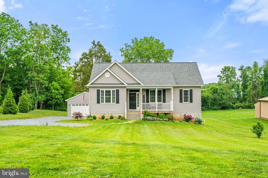 LOOKIN' GOOD IN THE NEIGHBORHOOD! Set in an ultra-convenient location, close to a full range of local amenities. Just 15 min to Warrenton and 20 min to Culpeper for all your shopping and restaurants! This great home is only 5 years young and the first time being offered for sale! Upon entering this home, immediate attention is drawn to the warm & relaxed feel. The home features three bedrooms, two bathrooms on just over an acre with a detached two car garage! Additional features are engineered hardwood flooring in the kitchen and living room, granite counters in the kitchen , stainless appliances, granite counters in primary bathroom with soaking tub and separate shower! One additional feature that is important, COMCAST! Work from home, do school work from home-this home has comcast internet! The kitchen is open to the family room for that open feel, no missing conversations with guests! There is a walk in pantry! Enjoy barbecues on the deck right off the kitchen overlooking the private backyard. The basement is unfinished but has been partially studded off for future rooms! Carpets professionally cleaned., siding power washed. Fresh paint in kitchen, living room, primary bedroom and full secondary bathroom.  Welcome Home!