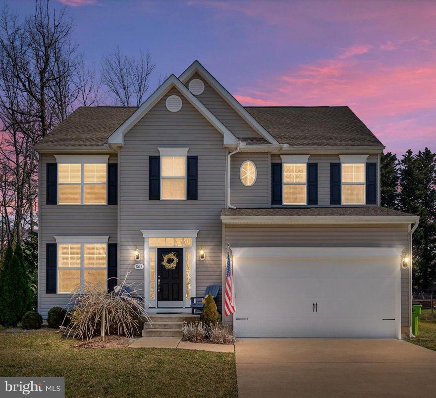 ABSOLUTE PERFECTION!! This Immaculate BEAUTY in the Desired Neighborhood of "Bay City" on Kent Island... is READY FOR YOU!! Almost Brand NEW as this was custom built in 2016 and the Owners have meticulously maintained this Home!  Spacious with over 2300sqft, 4 large bedrooms with an Owner's Suite that will WOW you, 2.5 bathrooms and a 2 car garage! Upon entering this stylish Colonial you are greeted with Gleaming Hardwood Floors and a Grand Staircase! The Eat-In Kitchen is HUGE with tons storage & Granite Counterspace, NEW Upgraded SS Appliances to include a Double Oven, New Cabinetry Hardware and a Kitchen Island. The Warm and inviting Family Room has a Gas Fireplace and the classy Formal Dining Room has custom Chair Rail... all is sure to please and is great for those hosting events!  Oversized Primary Bedroom offers Sitting area, Walk-In Closet with natural light, New barn Door entrance to Full bath offering Soaking Tub, separate Shower and Dual Vanities! The NEW and Amazing 20X18 Screened Porch is the best place to relax and enjoy many gatherings and crab feasts! Recently installed Custom paved patio is the perfect spot for grilling and chilling! All of this on a large, flat, 
 and landscaped lot. Bay City is a water privileged community with Beach, Pier, Boat Ramp, Pavilion, Firepit Area, Playgrounds, Picnic Areas and Kayak/Canoe Storage.  Close to Bay Bridge, Kent Island Cross Trail, Tennis Courts, Restaurants, Shopping, Marinas, Beaches, Golf, Parks, Sporting Fields and More!