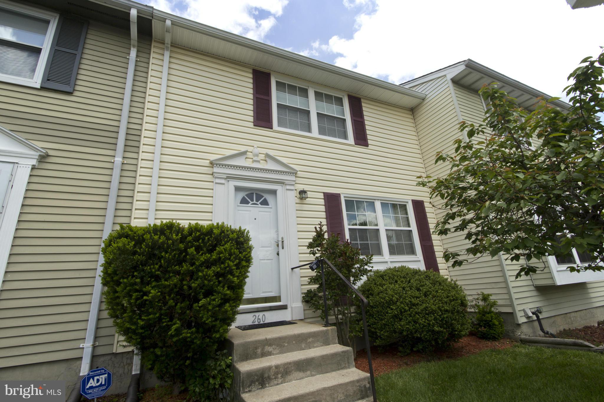 MOVE-IN READY TH HAS NEWER BAMBOO FLRS ON MAIN LEVEL & BRAND NEW CARPET UPSTAIRS, SUNKEN LR W/GRANITE HEARTH FP & NEW SLIDER WALKOUT TO TREX DECK/PRIVACY FENCED YARD, FORMAL DR W/PASS THRU TO KT W/SS APPLIANCES, BATHS REMODELLED W/NEW FIXTURES, TILE, GRANITE/CORIAN COUNTERS, BSMT PARTLY FINISHED W/ROUGHIN FOR ADDL BATH. SIDING-2 YRS, ROOF-1 YR, HEAT PUMP-3 YRS, W/D-2 YRS, NEW STORM/INTERIOR DOORS.