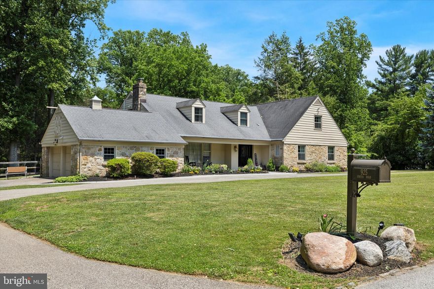 **In-law or Au Pair Suite with Private Entrance and an In-ground Saltwater Pool** Pack your bags and move right into this stunning 5-bedroom, 5-bathroom home in Meadowbrook! With 4,477 square feet of living space, this home offers both luxury and comfort.

Enter through the foyer into a spacious main level featuring a large living room with a fireplace and built-in shelving, a formal dining room, and a huge eat-in kitchen. The kitchen boasts stainless steel appliances, a tile backsplash, a bar area with wine storage, and a separate area for a kitchen table. Adjacent to the kitchen is the family room, which showcases another gorgeous stone fireplace.

The main level also includes a rare in-law suite with options for 1-2 bedrooms and 2-3 bathrooms, a full kitchen, a living room with bonus office space, and its own laundry. This suite provides privacy and convenience for extended family or guests.

Step outside from the kitchen or family room to your outdoor oasis, featuring an in-ground saltwater pool, paver patios, a separate concrete pergola with a poolside TV, and a beautifully landscaped yard.

The upper level offers 3 bedrooms and 2 full bathrooms including a primary suite with a walk-in closet.  The primary bathroom features a large jacuzzi tub, a separate glass-enclosed shower, a huge double vanity, and a gorgeous chandelier. You'll also find a convenient laundry room the upper level. 

Additional features include whole house Generac generator installed in 2021, mostly replacement windows, new sliding glass doors, high ceilings, an abundance of natural light, and unexpected storage space. The large basement provides plenty of room for storage.

925 Coates Rd is ideally located near many great amenities such as Trader Joe's, Whole Foods, and the Meadowbrook SEPTA station, providing convenient access to Center City Philadelphia. Don't miss out on this fantastic home and everything it has to offer! Schedule your appointment today!