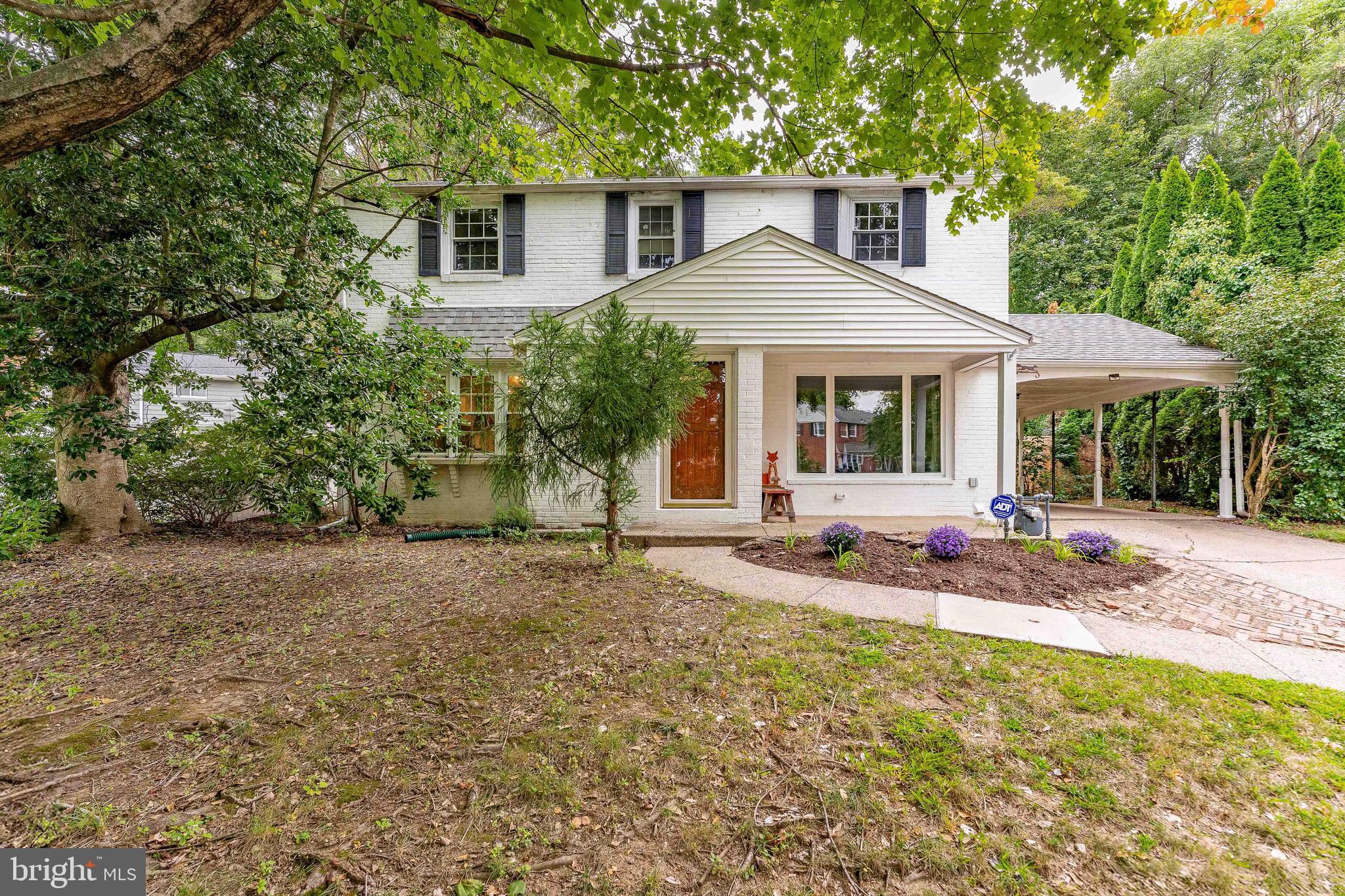 Welcome to 1702 Tyson Road – a charming 3-bedroom, 1.5-bathroom single-family home located in the desirable Lynnewood Gardens neighborhood of Havertown. The property features a single-car carport and a two-car driveway, which lead to a front patio perfect for enjoying a quiet morning or evening. Step inside to find a foyer with hardwood floors and a ceiling light, setting the tone for the warmth and character throughout the home. Just off the foyer is a convenient powder room featuring tile floors and a modern light fixture. Continue into the bright and spacious living room, highlighted by gleaming refinished hardwood floors and a large picture window that fills the space with natural light. Across the foyer from the living room is the dining area, which also features refinished hardwood floors, a ceiling light, and a peninsula that opens into the kitchen—ideal for casual dining or entertaining. The custom kitchen boasts luxury vinyl plank flooring with a realistic tile appearance, sleek quartz countertops, stainless steel appliances, and direct access to the backyard, making indoor-outdoor living a breeze. A portion of the backyard is fenced, while the rear is a serene, wooded area filled with mature trees and frequent wildlife sightings — a perfect space to expand your outdoor living area or create a peaceful retreat. Whether you're hosting a gathering or just enjoying some quiet time, the backyard is a perfect place to relax or entertain. Upstairs, you’ll find the primary bedroom with refinished hardwood floors and a ceiling fan with light. The full hall bathroom includes tile flooring and a tub/shower combo. Two additional bedrooms complete the upper level, both with refinished hardwood floors—one also featuring a ceiling fan with light—ideal for family, guests, or a home office. The lower level offers a spacious unfinished basement, housing the home’s utilities including the new hot water heater, new HVAC system and a radon remediation system. With rough plumbing already in place, this space offers great potential to finish into additional living space or a rec room. This home has everything you need and is just minutes from local shopping, restaurants, grocery stores, parks, and more. Don’t miss the opportunity to make 1702 Tyson Road your new home!