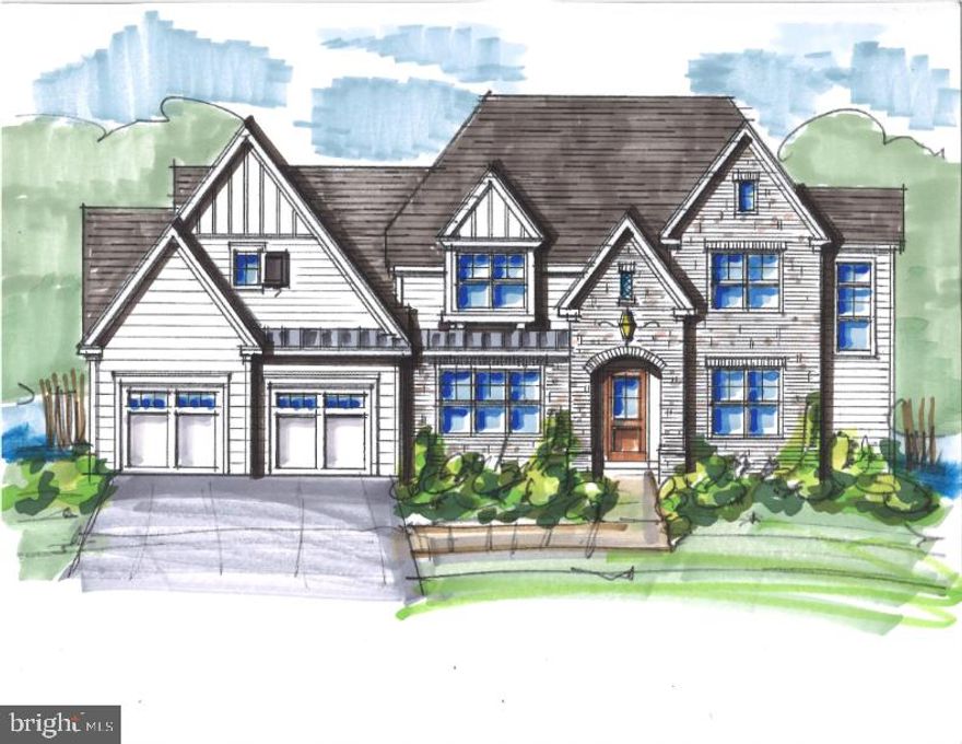 Introducing The Delchester at Troutbeck Farm. This popular floor plan is shown in Elevation B with optional and dramatic 3 story stair tower. The Delchester is our most flexible floor plan offered. TROUTBECK FARM is sited in bucolic Willistown Twp., within walking distance to downtown Malvern and amidst Philadelphia's historic Main Line. Troutbeck is the latest community brought to life by local , semi-custom and award winning Moser Homes. This spectacular setting of nearly 70 acres is breathtaking. One could say this offering can not be duplicated, however, now available to only 34 lucky home buyers. Hallmarks of Troutbeck Farm include; Long curved tree lined entry approach, cobblestone curbs, mature perimeter property plantings and site trees, community walking trail, stylish home exteriors with Quarry Cut stone, James Hardie siding and Brick, manageable home sites backing to open space. Interior features include; Open floor plans with abundance of windows and light, 10' main floor ceilings, oversized baseboards, solid interior doors, moldings to include crown and Adams casing at all windows and cased openings, beam ceiling in the family room, bookcase at the fireplace, private main floor study, butler pantry, generous mudrooms, wide plank engineered hardwood flooring on the main level,  3 story open staircase, Local Chester County Kitchen with Bosch SS appliance package with 6 burner commercial cook top and french door refrigerator, lavish 5 piece primary bath with dual sinks and free standing tub and much much more! At Moser Homes customization is welcomed and encouraged, we love watching your dream home come to life. Work with our local craftsmen and vendors while using the design team at award winning Z Domus Designs who are dedicated to new construction and great design, all while maintaining budgets and timelines. Troutbeck offers an incredible location, close proximity to PHL International Airport, Regional and Amtrak services, major roadways and dining, shopping and entertainment destinations from, Phila., The Main Line and West Chester areas making this a true Town and Country lifestyle! The Delchester "A" elevation starts at $1,450,000