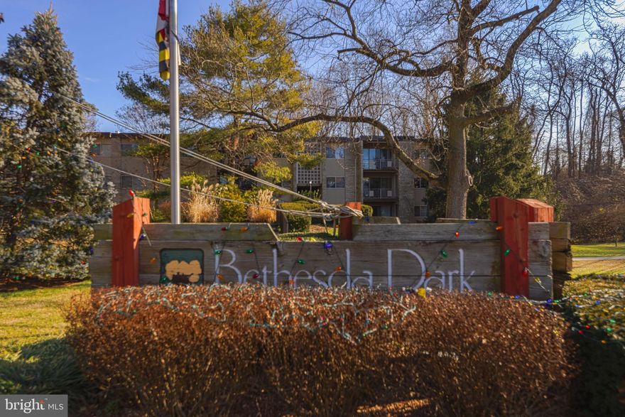 This unique and  recently updated condo located in the Bethesda Park Condo features 2 bedroom, 1 bath.
Contemporary Flair with newly installed floors and carpet.  Open concept - Living, Dining  and  kitchen. 
Fully equipped kitchen with stainless steel appliances; gas range, built in microwave, large double door refrigerator and a dishwasher.  Along with a pantry in the kitchen there is  a walk-in storage closet in hallway  and a coat closet in foyer.  This lower level  unit has an additional entrance door from the patio along with a sliding glass door.  A  private storage room is located off patio.  A  community with quite a bit of  amenities, swimming pool, tennis court  and Tot lot/playground.  Bethesda Park is a 7-10 minutes drive to the newly constructed  Pike and Rose and  North Bethesda Metro -Red line. Public transportation is  also  a few footsteps away.   ALL UTILITIES ARE INCLUDED IN THE CONDO FEE !