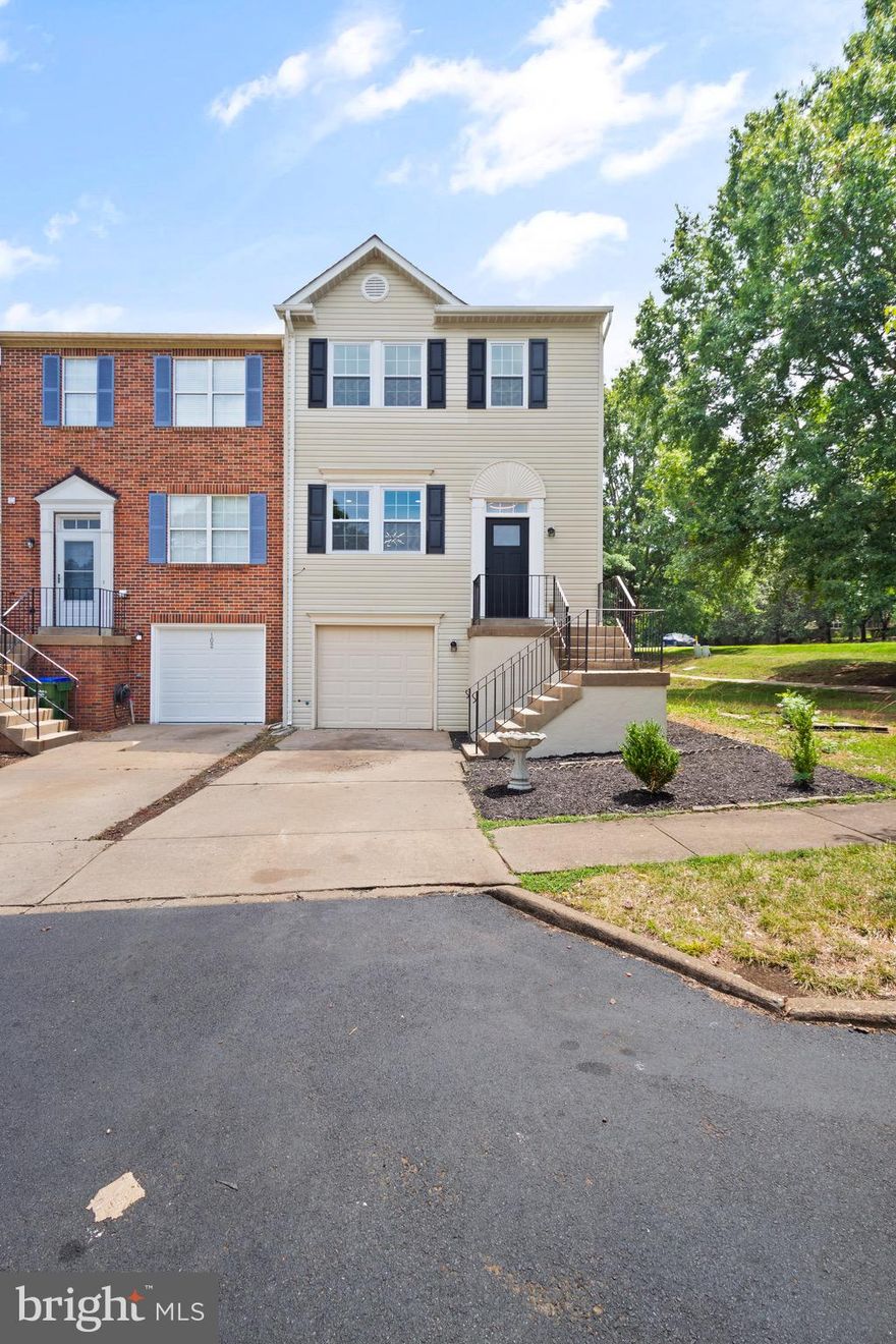 Welcome home to this completely renovated  end unit in The Meadows at England Run! Just minutes from I-95, shopping, dining, recreation & downtown Fredericksburg! The home features a garage, fully finished basement, three spacious bedrooms, two full bathrooms, and two powder rooms for guests. Modern & stylish upgrades galore! Fresh paint and new flooring throughout. The primary suite boasts vaulted ceilings for an open and airy feel, two spacious closets, and an ensuite bathroom, featuring a dual vanity and spacious shower. The exterior is ready for your outdoor entertainment! Enjoy your morning coffee and summer barbecues on the deck off the main level. The rear yard is completely fenced and mulched for low maintenance enjoyment!