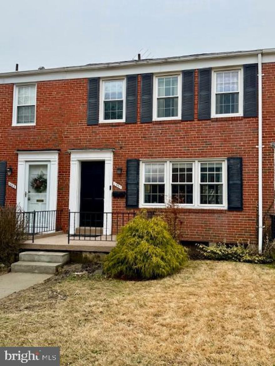 Beautiful interior townhouse in Loch Raven Village offering 3 bedrooms and 2 full baths. This well-maintained home features original hardwood floors throughout and a thoughtfully updated kitchen with granite countertops, stainless steel appliances, and a gas stove. The finished basement includes a full bath and provides abundant storage space, perfect for a guest suite, recreation area, or home office. Step out back to a private porch overlooking a fully fenced yard with a peaceful open view and a convenient one-car parking pad . Major updates include HVAC (2025) and roof (2026), providing added peace of mind. A wonderful blend of charm, updates, and functional living space—ready to welcome its next owner