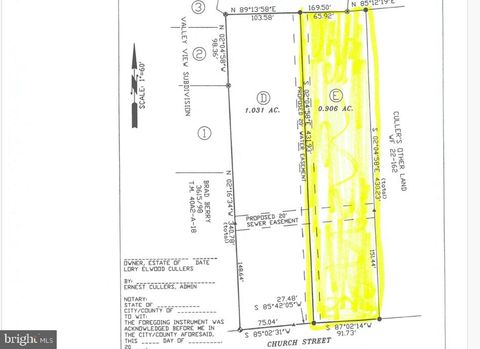 Vacant Land For Sale - LOT E Church Street<br/> Rockingham County, TIMBERVILLE, VA 22853