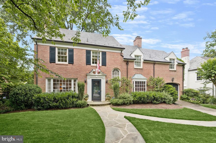 This charming colonial home beautifully combines classic appeal with modern amenities. As you enter, the foyer invites you into warm and inviting living spaces. The spacious living room features large windows that fill the room with natural light and a fireplace that adds warmth and character. The sunlit family room at the back of the house connects to the newly updated eat-in kitchen and a roomy mudroom off the garage. The elegant dining room is perfect for gatherings and special occasions. For a quiet retreat, the study offers a refined space with a bar, fireplace, and powder room. Upstairs, you’ll find four well-sized bedrooms and a versatile bonus room. The primary bedroom includes a large dressing room with ample closet space and a luxurious bathroom with Waterworks fixtures and marble countertops. The lower level offers a spacious recreation room, a private guest bedroom with a full bath, a laundry room, and plenty of storage. Experience the best of Westmoreland Hills living in this exquisite home, where timeless charm meets modern convenience at every turn.