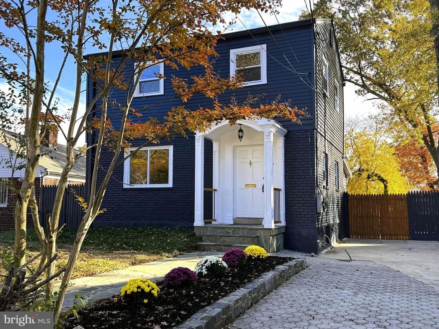 Completely renovated with high-end features, this stunning Colonial in the highly desirable Takoma Park location is sure to captivate you! Recent 2025 updates include: a new roof, dual-zone HVAC system, tankless hot water heater, and front-loading washer and dryer. The three fully modernized bathrooms feature custom vanities and marble tile. Throughout the home, you'll find all-new, modern light fixtures. The fully renovated kitchen is equipped with brand-new stainless steel appliances, Italian marble flooring, top-quality wood cabinetry, quartz countertops, and a luxury sink. Enjoy the exquisite Brazilian Tigerwood flooring, and new luxury vinyl plank flooring in the addition, along with custom-built closets and railings.

For added convenience, the property includes off-street parking with space for up to six cars, and an expansive brick patio off the office/sunroom for outdoor enjoyment. Additional features include main-level laundry, a primary bedroom with a full bath on the main level, a spacious storage shed, and a slate front walkway with a covered entry porch. Finished lower level includes a 3rd full bath, family room and 5th bedroom/den.

Don’t miss out! Click the link for the virtual tour to explore an interactive floorplan with photos.