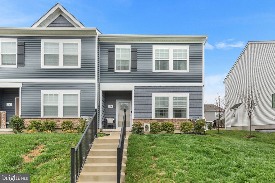 Pristine 3 bedroom, 2.5 bath end unit townhome in Sadsbury Park awaits its new owners!  Enter into the living area that's flooded with natural light and accented with a warm and inviting shiplap trimmed fireplace. The open concept floor plan includes a dining area and kitchen with striking white cabinetry, stainless steel appliances and coordinating quartz countertops. Tucked away down the hall is a powder room on one side and garage access on the other. For your added convenience, there is a storage closet beyond the powder room and overhead storage in the garage! Continue to the upper level where you'll be drawn to the primary suite, a private retreat with dual vanity sink, walk-in shower and spacious walk-in closet. Two additional bedrooms and a laundry area complete the upstairs. Amenities include an in-ground pool, cabana building, tot-lot, dog park, open space and walking trails. Conveniently located and ready for immediate occupancy. Schedule your showing today!