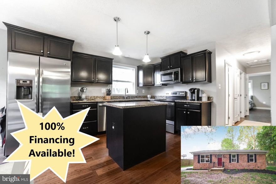 Better Hurry! Adorable brick front rambler on private lot! Completely renovated 3 years ago...including new roof,  new siding, new windows, and more! Open floor plan will make entertaining a breeze. Gorgeous kitchen with stainless steel appliances, granite counters, and center island. Gleaming hardwood throughout.  Fully fenced backyard...perfect for get togethers and/or a summer BBQ. Shed out back great for extra storage and/or lawn equipement. This 3BR rambler won't last....schedule a showing today!