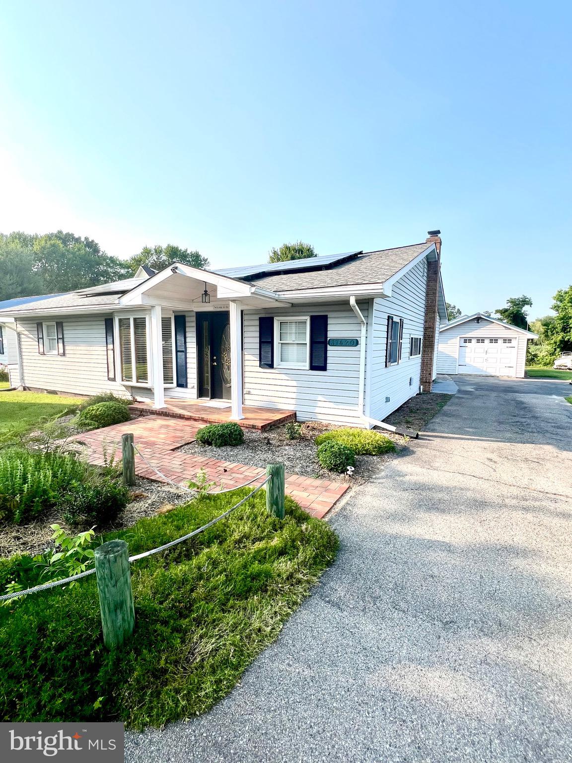 Unique waterfront property w/ guest house. New dock, w/ marine grade lumber and stainless-steel fasteners was raised to be higher than the avg. high tide. Enjoy crabbing and sunset views from the dock in spring, summer and fall. Property has 69' of shoreline with 2' at low tide and 4-5' at high tide. Open concept floor plan w/ lots of light and water views. 2 BR, 1.5 bath and bonus room/office. Upgraded modern kitchen with stainless appliances, new counter tops and farmhouse sink. Newer, 3–4-year-old wifi connected HVAC and solar panels that are owned and will be transferred at sale. Large, bug free screened porch. The electric bill is only $600/year (not per month!) for the current owners. The guest house has a spacious living, sleeping, kitchen area, a full bath, a large deck and a new metal roof. New wifi enabled minisplit for heating and cooling. Live a multigenerational lifestyle on the water like none other. Hard scape and walk ways just completed along with interior paint and new carpet in the main living room. Property is within 2-3 miles from St. Clements Island & Museum, minutes away from area marinas, and about 5 min boat ride to reach the Potomac River. The creek is in the rear of the property and flood insurance not required.
