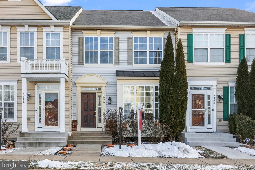 This beautifully maintained 3 level townhome is the gem of sought after Villages of Rippon Landing. Newer HVAC(2023) for worry less living.  The airy and open interior features durable laminate floors, crown and chair moldings, plenty of recessed lighting, oversized windows at the front and stunning arched windows at the rear to let the natural light cascade in, and a fresh neutral color palette throughout ready for your personal touches.  The gourmet eat-in kitchen is a chef’s dream with extra high ceilings, stainless steel appliances, island with breakfast bar, and flows effortlessly to a formal dining/living area ready for weekend gatherings or a cozy night in next to the double sided fireplace. The spacious primary bedroom with vaulted ceilings, expansive walk-in closet and en suite bathroom with oversized soaking tub shares the upper level with 2 additional generous bedrooms and another well-appointed bathroom. Fully finished multi-tier walkout basement with a full bathroom, rec room and separate den/flex room perfect for an office or another private living space offering income/in-law potential. Spend countless afternoons getting away from it all in your private fenced backyard with a composite deck and large brick patio overlooking a peaceful wooded area. Just minutes to shopping, dining, entertainment and major commuting routes. Simply Pristine!