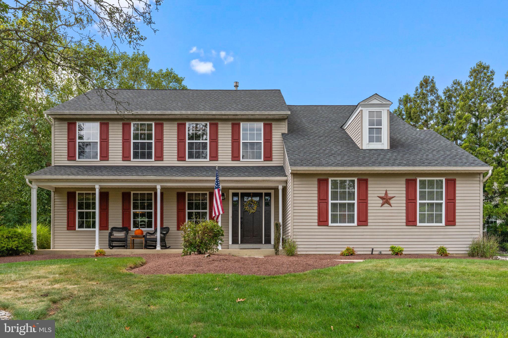Welcome to 4556 Deep Creek Way, a beautifully maintained and thoughtfully updated home offering the perfect blend of comfort, style, and location - just minutes from the heart of Doylestown Borough and within walking distance to scenic Bush Park. Set in a serene one-street neighborhood, this home features a truly exceptional and private backyard sanctuary that’s perfect for relaxing or entertaining. The highlight of the outdoor space is the expansive, covered TREX deck - designed for low-maintenance living and year-round enjoyment - perfect for a quiet morning coffee or a large festive gathering. Step inside to discover a home that has been meticulously cared for, with major updates already completed for your peace of mind, including a brand-new roof, newer water heater, new HVAC system, and a new sliding glass patio door that offers easy access to your outdoor oasis. Inside, the home offers a warm and inviting layout, with a special feature you won’t want to miss: the stunning primary bedroom, where soaring cathedral ceilings crafted from tongue and groove cedar bring a rustic yet elegant charm, creating a cozy, retreat-like atmosphere. This home combines timeless architectural details with modern upgrades, all in an unbeatable location - a short drive to charming shops, dining, and cultural attractions in Doylestown, while also within walking distance of the peace and natural beauty of nearby parks and trails. Whether you're enjoying a quiet evening under the covered deck or exploring the vibrant local community, 4556 Deep Creek Way offers a rare opportunity to own a move-in-ready home in one of Bucks County’s most desirable areas.