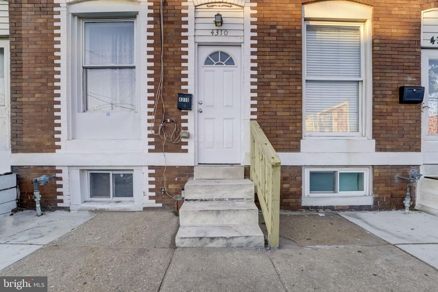Welcome home to 4310 E. Lombard St in Baltimore, MD.  New, New, New! Rarely available in the Kresson neighborhood!  Gorgeous 3 Story Townhouse with 4 bedrooms and 2 full baths.  Open concept, spacious kitchen with new stainless steel appliances,  granite countertops, and a beautiful matching  backsplash.  Brand new laminate flooring throughout the main and second floors.  Very chic exposed brick walls  in living room and kitchen areas.  Modern new bathrooms with ceramic tile showers, ceramic flooring and vanities!  New recessed lighting completes this beauty.  One bedroom located on main level with full bathroom inside.  Two huge bedrooms on the second level with plenty of closet space.  New windows throughout!  Washer/Dryer connection on main level.  Fenced in yard perfect for kids/pets.  Minutes away from  Highways 895 & 95 and Johns Hopkins Bayview Hospital.  Many Baltimore Incentive programs and grants such as, Baltimore City 1st Time Homebuyer Program,  Maryland Mortgage Program, FHLB, Buy into Baltimore and Live Near your Work.  Contact me for more info!  Buyer to verify Ground Rent.