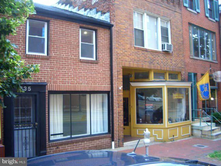 Unique opportunity to own on Historic Antique Row! This open & airy loft style property can be used as a store front/ retail space or a 1 bedroom row home. Entire property has been freshly painted w/ new carpet. HUGE fenced backyard to relax or entertain. Unfinished basement provides ample storage. Close distance to MICA and University of Baltimore.