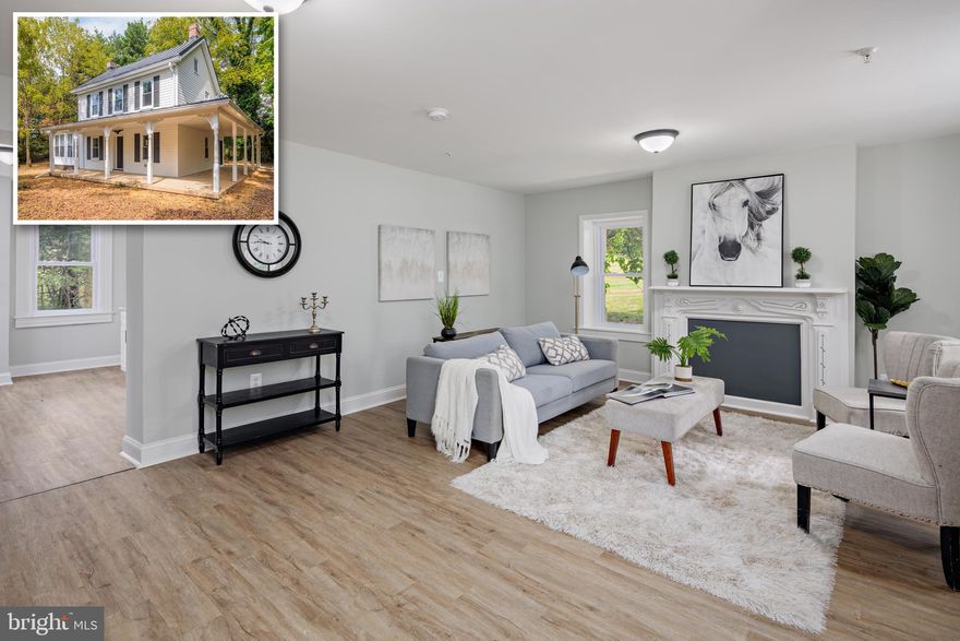 BEAUTIFULLY UPDATED HOME RICH WITH HISTORY AND CHARM! Enter into a sun-filled living area featuring a conveniently located half bathroom and brand new luxury vinyl plank flooring that seamlessly flows throughout the entire main floor.  On the main floor you will find a spacious master suite with a ton of windows and brand new ensuite bathroom with custom ceramic tile. Enjoy a fully remodeled kitchen with custom white shaker cabinetry, granite countertops and stainless steel appliances. Upstairs you will find a renovated hall bathroom, laundry room, two generously sized bedrooms and bonus closet space.  Off the kitchen is an enclosed sunroom that walks out to a deck as well as a full wrap-around porch ... endless possibilities of areas for you to sit back and relax.  This home has been completely renovated from top to bottom and features upgraded electric, updated plumbing, brand new HVAC, upgraded insulation and so much more - This home is practically new construction but still has all the charm of a historic home.  All work has been performed by licensed contractors and all permits have been pulled giving you peace of mind.  All you have to do is pack your bags and move right in! House is vacant and easy to show so schedule your showing today!