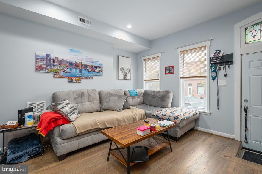 Welcome to 3226 Fait Avenue .  This gently lived in home has an open floor, oversized kitchen, exposed brick and a half bath on the main level.   The upper level  has a primary bedroom with en suite bath and private deck plus 2 additional bedrooms and full bath!  The lower level has flex space that's perfect for a home office or gym and storage!  Did I mention  the OFF STREET PARKING???  Located in the heart of Canton makes this home convenient to all things to love about city living!    AVAILABLE MAY 1   Pets are case by case