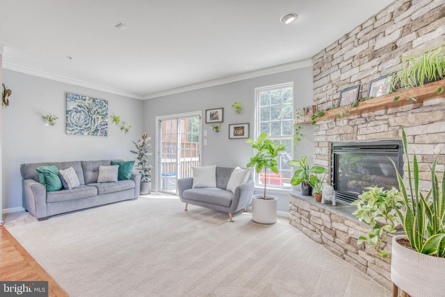 Wow! Stop searching and text your agent to schedule ASAP!  Parkers Farm Lane is a massive & move-in ready end unit townhome.  The minute you step through the door, you feel right at ease.  The two-story foyer leads you into a secluded family room ideal for hosting the big game or lounging late at night.  As you head upstairs, it opens to a bright and spacious kitchen, breakfast area, and living room with a gas-burning stone fireplace.  The private deck off the living room offers an enjoyable outdoor entertaining space!    The owner's suite is your oasis.  Cathedral ceilings and two walk-in closets await you.  Curl up with a book in the sitting area or draw a bubble bath in the jacuzzi tub.  You will find comfort and peace in this private space.  Secondary bedrooms are a good size and very functional.  Even, your four-legged family members will fall in love when they see the fenced-in backyard to roam around!