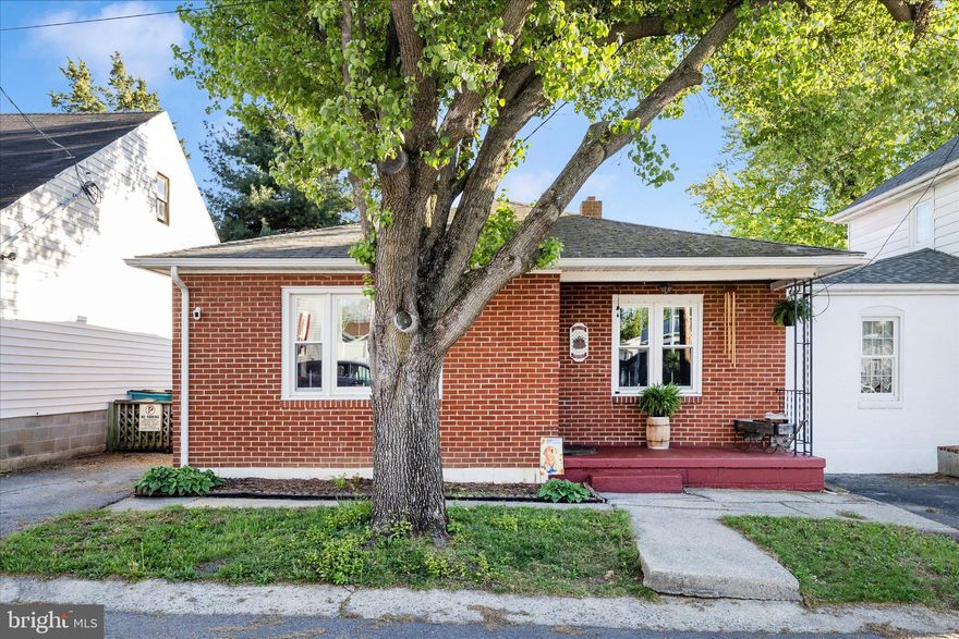 Charming all brick rancher nestled in the heart of Funkstown, offering comfort, character, and convenience. This single family home features 2 bedrooms and 1 full bath, along with a bright, open floor plan enhanced by beautiful wood flooring. The kitchen,  living, and dining  areas flow seamlessly, creating an inviting space for everyday living and entertaining.

Enjoy the outdoor setting with a private backyard, complete with a cozy back porch, patio area, and fire pit,  perfect for relaxing or gathering with friends and family.

Additional highlights include replacement windows,  gas forced air heating, central air conditioning, and a full basement providing laundry area and excellent storage space. 

Priced at $230,000, this is a wonderful opportunity to own a solid home in a desirable location. Schedule your private showing today.