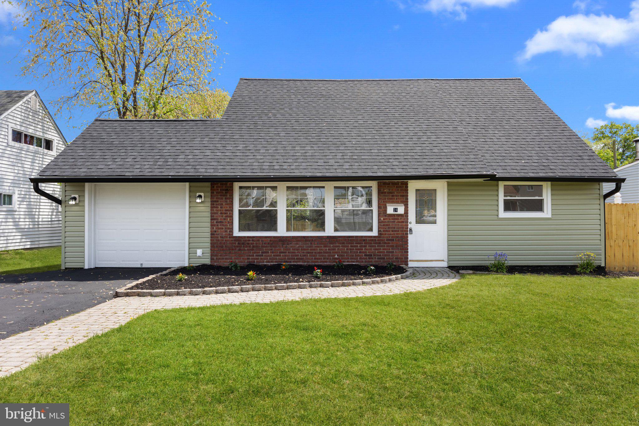 Welcome to this beautifully remodeled and expanded 4-bedroom, 2-bathroom Jubilee offering 1,500 square feet of modern living in the heart of Levittown. Every inch of this home has been updated for comfort, style, and efficiency—making it completely move-in ready. Step inside to find brand new laminate and tile flooring throughout, sleek recessed lighting, and all-new windows that flood the space with natural light. The stunning kitchen features granite countertops, perfect for cooking and entertaining. The first floor includes two bedrooms and a full bathroom. Continuing upstairs you'll find an amazing amount of space as both bedrooms have been dormered out offering more room to grow than a traditional Jubilee. There is also a beautiful full bath featured on this floor. All of this and you'll also enjoy the comfort and savings of a brand-new heat pump and hot water tank, ensuring year-round energy efficiency. This spacious home also includes a one-car attached garage with convenient inside access —ideal for added storage or easy entry on rainy days. In the large backyard, you'll find a newly installed fence that creates a private, secure space perfect for pets, play, or weekend gatherings. Whether you’re a first-time home buyer or looking to upgrade, this turnkey home offers modern features and peace of mind in a well-established neighborhood in Bucks County, Pa.