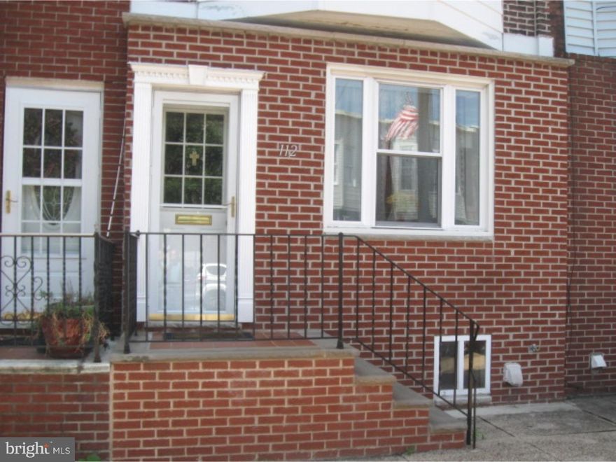 A very spacious and traditional South Philly home that features an extended kitchen and large rear yard. The brick front has been upgraded and looks great upon entry into the large living room (or living room/dining room combo) then to huge kitchen with upper and lower wood cabinets. The rear yard is great for seasonal BBQ and friends visits. There are 3 good sized bedrooms and a semi-modern kitchen. There is a full basement with sound mechanical systems, and plenty of storage opportunity. The high ceilings also invite the possibility of a finished basement. Of course you are blocks from all major roads and the stadium complex. Shopping and all other South Philly attractions are all in walking distance.
