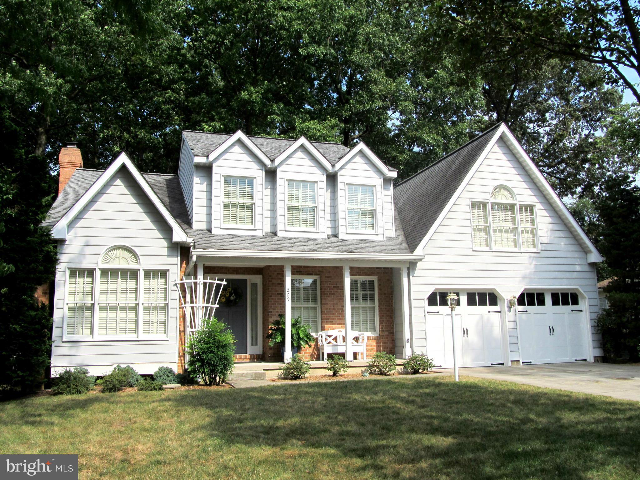 Beautiful colonial, lovingly maintained by original owners, located in the heart of Linthicum! Hardwoods throughout first level, with all new carpet on upper level! Cherry cabinets in kitchen! Pocket doors! Lovely wood shutters throughout! Wonderful screened porch overlooking serene back yard! Could be restored to 4 bedrooms! Blue Ribbon Elementary! Brand new HVAC!! Convenient location!!