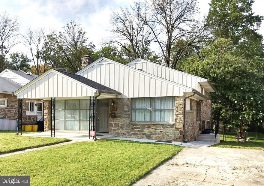 MUCH LARGER THAN IT LOOKS! Beautiful, completely renovated 7 years ago, 3 bedroom/3 FULL bath stone 4-level split with many updates off Greenspring Avenue in the wonderful Cheswolde community.  This very spacious home features gleaming hardwood floors; tons of natural light; kitchen with a side walkout, separate sinks, SS appliances (built-in microwave, electric range, dishwasher and fridge), gorgeous tile floor and backsplash; enormous basement with a full bath and direct (no steps) walkout to a large, fully fenced yard; huge sub-basement with lots of shelving, washer/dryer, and a huge, dual laundry tub; large rear stone patio; and off-street parking.  Property is convenient to Mt. Washington, Pikesville, 695 (Greenspring Ave exit), The Quarry, Safeway, Sinai Hospital, and 83 (Northern Parkway exit).  No pets please.  LAWN CARE INCLUDED IN THE RENT!