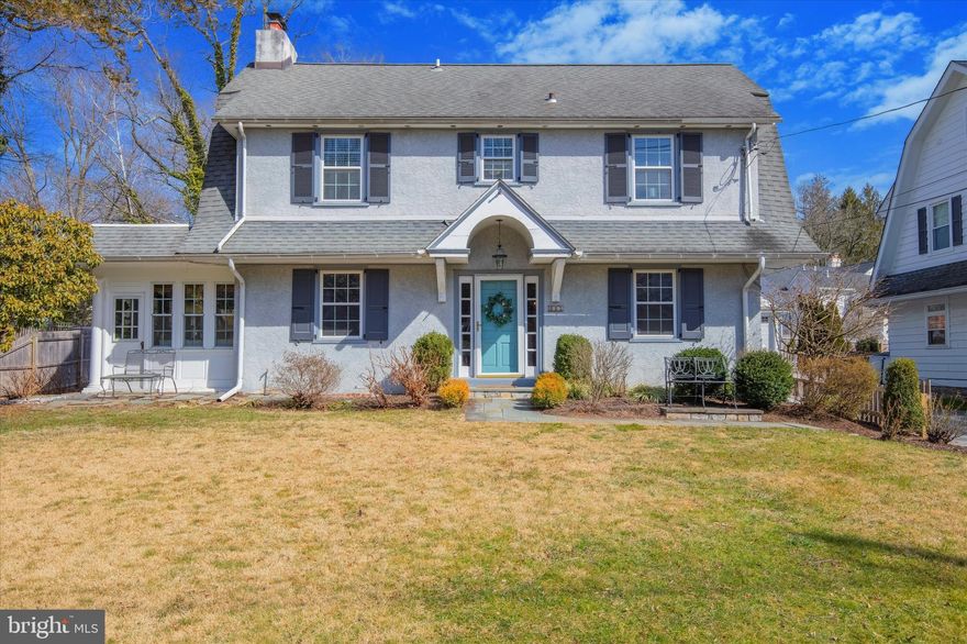 Welcome to 613 Brookside Avenue! Located in the heart of South Wayne and in desirable Radnor Township, this stunning property encapsulates the essence of modern luxury and timeless charm. Step inside to discover a haven of elegance, where every detail has been thoughtfully curated to create an inviting atmosphere. The spacious living room boasts large windows, crown molding, hardwood floors, and French doors leading into the sunroom/office, creating a bright and airy ambiance perfect for both relaxation and entertainment. From the center hall with powder room, the dining room with beautiful millwork flows into the gourmet kitchen which is a chef's dream. Featuring high-end stainless steel appliances, 'leathered' granite countertops, eat-in island, custom cabinetry and opens into the spacious family room. This space includes vaulted ceilings with skylights and access to both the driveway (with 1-car garage) and the rear patio and landscaped yard and gardens.  Whether you're enjoying a quiet morning coffee or hosting a summer barbecue, this serene setting provides the perfect backdrop for outdoor living. The basement is partially finished, making it an ideal play space, and there is also a storage, laundry, and utility room. Upstairs on the second level, you'll find the primary suite with ample closet space, a ceiling fan, and an updated primary bathroom with bead-board trim and subway-tiled shower. There are two additional bedrooms on this level, as well as a hallway full bathroom with subway tile and shower/tub combination. The third floor includes an additional bedroom with skylight and recessed lighting. Ideally located in a prestigious walk-to-Wayne neighborhood, 613 Brookside Avenue offers convenient access to the Radnor Trail, Enke Park, the Wayne Art Center, top-rated schools, upscale shopping, dining, recreational amenities, and much more. With its unparalleled combination of elegance, comfort, and convenience, this exceptional property is truly a must-see! Seller prefers closing prior to 4/12 and rentback for until late April.