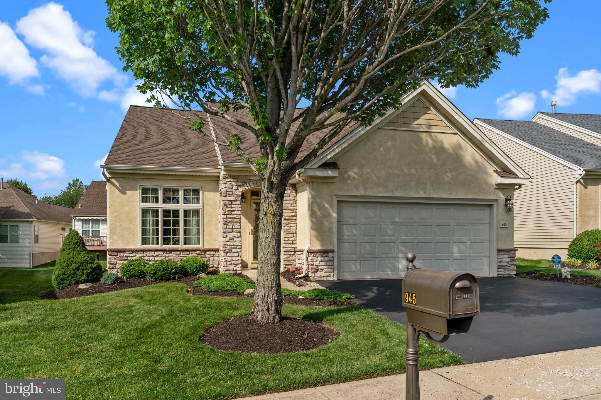 Welcome to Heritage Creek Estates – Premier 55+ Community in Bucks County!
Beautifully maintained FRANKLIN model with Loft, offering 3 bedrooms, 3 full bathrooms, and a 2-car garage, located in a highly desirable section of the community. This spacious home features numerous upgrades and an open floor plan designed for comfortable living and entertaining.
Enjoy exceptional curb appeal with a covered front entrance and step into a bright, elegant interior featuring hardwood floors and decorative ceiling moldings throughout most of the first floor. The two-story family room includes a vaulted ceiling and cozy natural gas fireplace. The living and dining area flows seamlessly into the kitchen, which boasts granite countertops, 42” cabinets, tile backsplash, pantry, and a large center island overlooking the family room.
A bay window in the breakfast area provides abundant natural light, while the oversized sunroom with multiple windows opens to a private rear patio—perfect for relaxing or entertaining.
The first-floor primary suite includes a walk-in closet and en suite bath with soaking tub, separate shower, and dual vanity. A second bedroom and full hall bath are also conveniently located on the main floor, along with a laundry room.
Upstairs, the loft offers flexible space ideal for a home office, den, or additional sitting area, plus a third bedroom with its own full bath—perfect for overnight guests.
Additional features include a new roof (2024), HVAC systems (2022 & 2024), and pull-down attic stairs in the garage for added storage.
Community amenities include: World-class clubhouse, Indoor & outdoor swimming pools, Tennis courts, Fitness center, Social clubs & planned activities, Scenic sidewalks, fountains, and walking paths. Don’t miss this opportunity to enjoy active adult living at its best—schedule your private tour today!