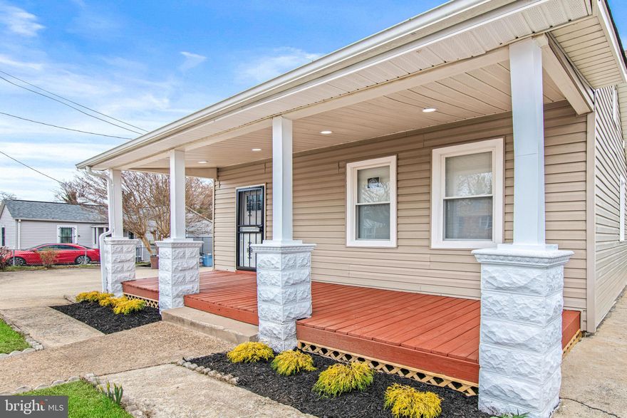 Great Location! Beautifully  renovated** This 3 Bedroom ,2 full bath Home ,has updated kitchen with new cabinets,  new countertops and  stainless steal appliances. New Hvac system ,central heating and air. Laminated flooring and wall to wall carpet. Updated Bathrooms w/ ceramic floors.New stacked Washer and Dryer.Extra room in basement area. Could be used  for bedroom, music room ,man or woman cave .Whatever you want it to be.Large front porch , left side of house has driveway  off street parking  pad for 3 to 4 cars.Large backyard with brick shed , concrete patio with a brick fireplace.Walking distance to public transportation, Capital heights Metro station /Shopping/Schools/Parks. Playground and tennis courts Quick access to DC, 295, & 495!