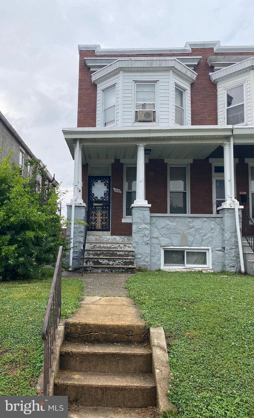 Semi-detached 3 Bedroom, 1.5 Bath townhome with front porch, fenced rear yard and additional off street parking . This home has a eat in kitchen with adjacent laundry room, separate living and dining area. Unfinished basement has potential of becoming additional living space.  PROPERTY is being SOLD “AS IS” condition. Great investment property or primary residence. Ready for renovations!