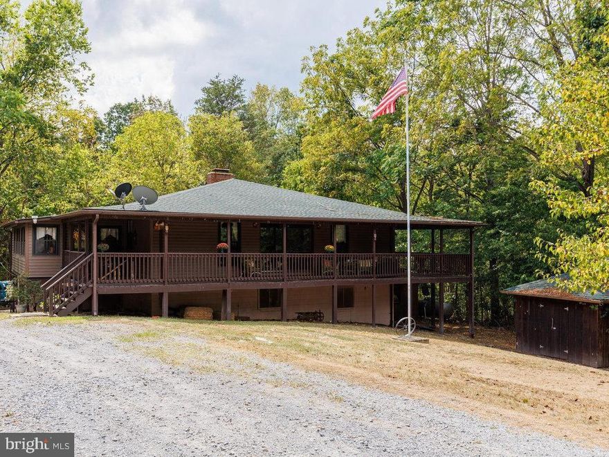 Home sweet home! Welcome to a warm and welcoming home within close proximity to everything Page County has to offer. With nearly five acres spread across three separate parcels all located at the end of the road, this property gives you plenty of room to expand and provides opportunities for building additional homes or cabins with privacy! This home features classic details and space for spreading out. There is no HOA! The home has three bedrooms and two bathrooms, with endless space in every direction. Gorgeous LVP floors have been recently installed in the living and kitchen areas making this home move-in ready. The sunroom off the kitchen allows for relaxation after a long day. Recent updates throughout the home also include a new roof and a new updated bathroom. The finished basement is perfect for entertaining or a playroom space with nearly unlimited storage. Outside, an enormous two-bay garage with automatic doors and outside access is the perfect place to park your vehicles or your hobbies. Enjoy many beautiful memories in this sweet and spacious home.