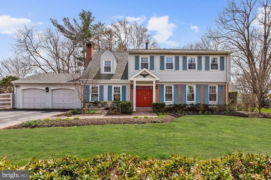 Lovely Colonial set on a corner lot w/ a picturesque yard! Gleaming hardwoods + contemporary finishes. Open floor plan w/ beautiful upgrades. Beautiful Great Room w/ a flexible floor plan + Gourmet Kitchen plus adjacent Sunroom. Family Room w/ Fireplace. All Upper Level Bedrooms. Master Suite w/ Dressing Area + Office/Sitting Room. Finished LL Rec Room.