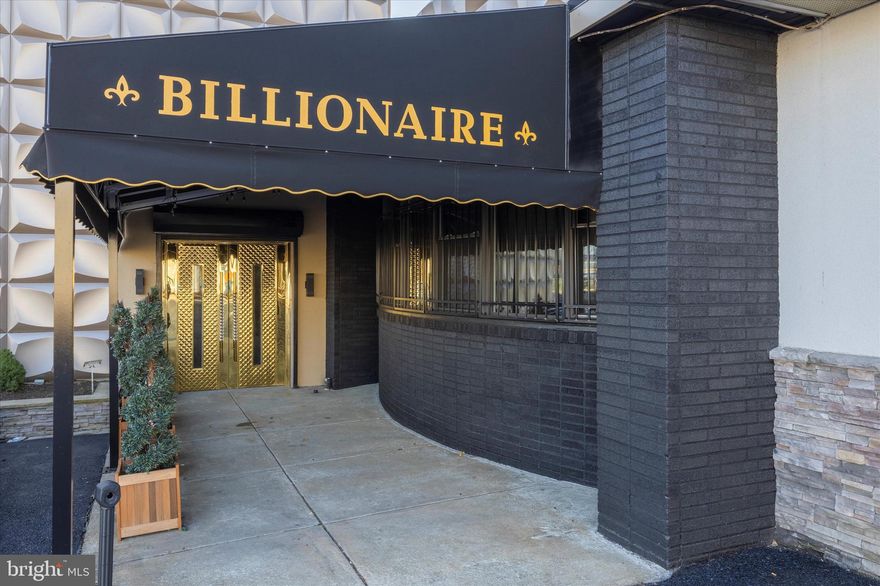Rare opportunity to own a spectacular 600 + seat restaurant / nightclub.  Purchase price includes liquor license, all restaurant furniture, fixtures and equipment. Conveniently located at the Bridge St exit of the route 95 expressway and only 10 minutes away from downtown Philly, this 15, 213 sq.ft. commercial property is one of the Philadelphia's most luxurious restaurant / bars. The Chateau was a long standing business, which started 57 years ago and has been a family run organization since.  Throughout the middle of the 19th century, the building served as the Erie social club- bringing acts such as The Rat Pack and Tony Bennet to Philadelphia audiences. It then became Cozy Morely's Erie Social before becoming the Chateau as people have known it over the years.  Its new owners have upgraded the building and coined it 'The Billionaire Club'.  There are two ballrooms / dining rooms, each elegantly draped and complete with a dining area, a buffet area, and dance floor. The building also has 2 on premise, equipped commercial kitchen areas, allowing for a variety of different business opportunities for potential buyers. The main entrance off Tulip St. leads to a hostess stand and cocktail lounge with full bar. The dining hall boasts some of the city's most unique furniture and wall art - all custom designed by the current owner. The DJ booth and dance floor provide for an evening cocktail lounge / dance club setting. There is access to a service area here as well for staff to communicate with the kitchen and a bus area for dishware. In this area you will also find the centrally located and beautifully designed bathrooms. Behind the service area is a full commercially equipped kitchen with staff access to both the dining area and ballroom. Continuing through the cocktail lounge, you will find the ballroom  with stage. The ballroom is in the process of renovation including  imported, European white tile floors (large slab), raising the ceiling, and 3 new Commercial HVAC units. Behind the main stage is the entertainment equipment control room. There is also a large storage room here for laundry, dry storage, and liquor. The second entrance off the small side parking lot at the corner of Bridge and Tulip leads to  the business offices to the right.  Above the office area, there is a  staircase leading to a 1 bedroom/1 bath living area complete with living room/kitchen area and an office. On the opposite side of the building and upstairs, you will find a private lounge for your exclusive VIP guests complete with full bar area.  There are 2 available parking lots, one at either side of the building, and an additional lot included at 2166-68 Granite which is 3360 sqft. This property has fantastic potential for its next owner.  Be sure to contact today for more information! Additional information on upgrades is located in the attachments to the listing.