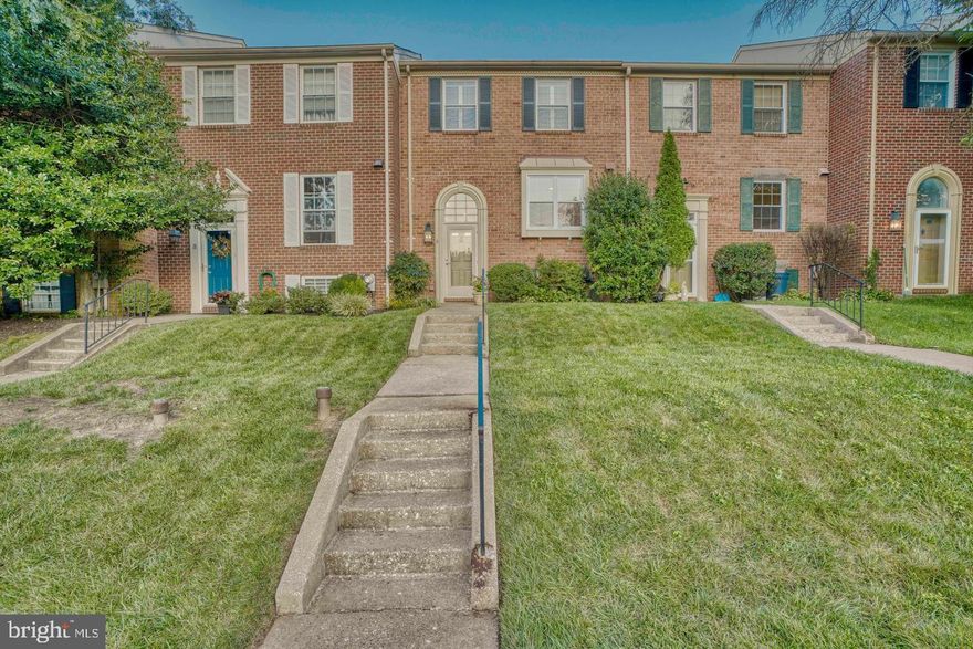 AVAILABLE MARCH 1st. Beautifully updated brick townhome located in desirable Mays Chapel, in Lutherville-Timonium, featuring 4 Bedrooms, 2 Full baths, and 2 Half baths. This home has an updated eat-in Kitchen with granite counters, recessed lighting, tile backsplash, under cabinet lighting, and vinyl flooring. Wood floors in the LR/DR, built-in cabinets in the LR with a slider that leads out to a deck overlooking the backyard area. 3 upstairs bedrooms with 2 full bathrooms, including a primary bed and bath. Half bath on the main level. Lower level offers a 4th bedroom/office, family room with wood burning fireplace, half bath, and utility/laundry room. Nearby to the Elementary School and easy access to shops, restaurants, and 83.