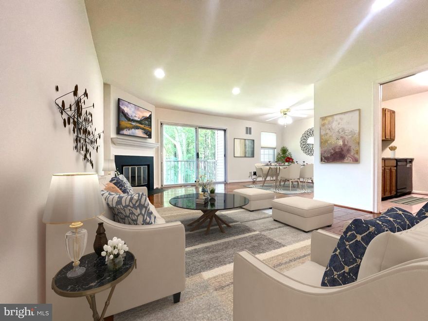 This two-level condo townhouse is located in the sought-after Lakeshore Townhomes community in Bethesda. The area is known for its top-rated schools, making it an attractive option for families or individuals looking to settle down.

The townhouses in this community offer a wonderful lifestyle, catering to those looking to downsize or start a new chapter in their lives. With a separation of living space and sleeping space, these townhomes provide a sense of privacy and comfort, similar to single-family homes but with more affordable pricing than one-level condos.

Entering on the main level, you'll be greeted by beautiful gleaming hardwood floors and an open floor plan. The main level includes an inviting foyer with a coat closet, a convenient powder room, and a versatile third bedroom that could serve as an office or a workout room. This bedroom features two windows that overlook the front common area garden.

The kitchen is well-appointed with attractive granite countertops and stainless-steel appliances. It has a pocket door and shutters at the opening to the dining room, so the kitchen can be entirely closed.  A wood-burning fireplace adds a cozy touch to the living space, and recessed lighting throughout enhances the ambiance.

From the main level, you can walk out to a balcony that overlooks a green lawn, a wooded area, and a lake. This natural environment offers a serene backdrop, allowing residents to enjoy the peacefulness of nature while still being close to urban amenities.

Moving to the lower level, you'll find a spacious master suite with a double closet and an attached master bath. Additionally, there's a second master suite  with an attached full bath. The lower level also accommodates a laundry and storage area, ensuring ample space for your belongings.

The community is pet-friendly and offers assigned parking for residents, with plenty of parking spaces available for visitors. Lakeshore Townhomes is conveniently located near Montgomery Mall, providing easy access to commuter routes, shopping, restaurants, and Cabin John Park. The proximity to Downtown Bethesda makes it an attractive location for those who want to be close to various amenities and services.

For professionals working in the medical field, the community offers an easy commute to Walter Reed National Military Medical Center (Walter Reed), the National Institutes of Health (NIH), and the Uniformed Services University of the Health Sciences (USUHS), among other institutions.

In summary, this two-level, 3 BRs, 2.5 BAs townhouse in Lakeshore Townhomes offers a fantastic opportunity for a comfortable and convenient lifestyle in the heart of Bethesda. Its appealing features, scenic surroundings, and excellent location make it a must-see for anyone looking for a new home in the area. Hurry! Property will not last!